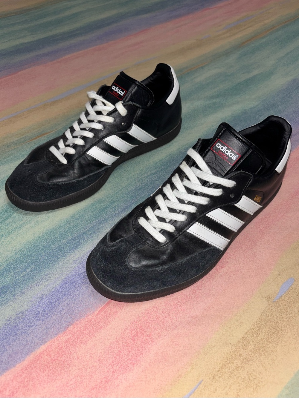 Adidas Samba OG Leather sneakers black white shoes men’s 8.5 / women’s 9.5 - Picture 2 of 9